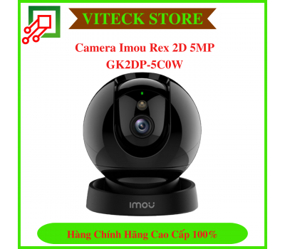 Camera thông minh Imou Rex 2D 5MP GK2DP-5C0W - Tích hợp micro thu âm và loa - Đàm thoại 2 chiều theo thời gian thực