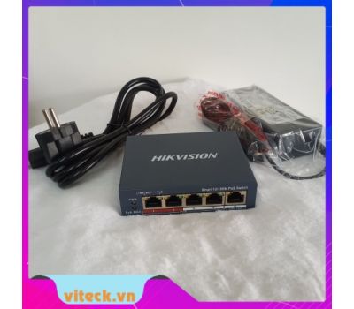 Switch Smart PoE 4 Port HIKVISION DS-3E1105P-EI Chính Hãng